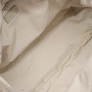 CHANEL New Travel line Hand Bag Nylon Beige Silver CC Auth 141510-16