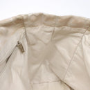 CHANEL New Travel line Hand Bag Nylon Beige Silver CC Auth 141510-17