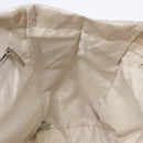 CHANEL New Travel line Hand Bag Nylon Beige Silver CC Auth 141510-18