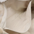 CHANEL New Travel line Hand Bag Nylon Beige Silver CC Auth 141510-19