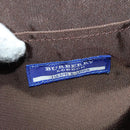 BURBERRY Nova Check Blue Label Shoulder Bag Canvas Brown Silver Auth 141511-11
