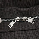 HERMES Her Line MM Hand Bag Canvas Gray Silver Auth 141514-10