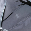 HERMES Her Line MM Hand Bag Canvas Gray Silver Auth 141514-11