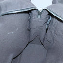 HERMES Her Line MM Hand Bag Canvas Gray Silver Auth 141514-17