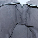 HERMES Her Line MM Hand Bag Canvas Gray Silver Auth 141514-18