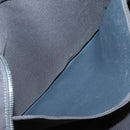 HERMES Her Line MM Hand Bag Canvas Gray Silver Auth 141514-12