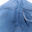 HERMES Trocha Horizontal Zonal MM Tote Bag Canvas Blue Silver Auth 141515-17