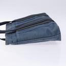 HERMES Trocha Horizontal Zonal MM Tote Bag Canvas Blue Silver Auth 141515-5