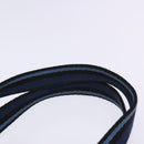 HERMES Trocha Horizontal Zonal MM Tote Bag Canvas Blue Silver Auth 141515-8