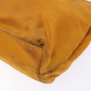 PRADA Shoulder Bag Nylon Orange Gold Auth 141517-9