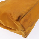 PRADA Shoulder Bag Nylon Orange Gold Auth 141517-15