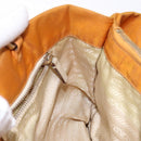 PRADA Shoulder Bag Nylon Orange Gold Auth 141517-20