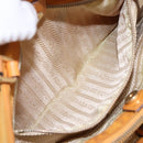 PRADA Shoulder Bag Nylon Orange Gold Auth 141517-22