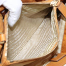 PRADA Shoulder Bag Nylon Orange Gold Auth 141517-23