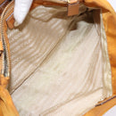 PRADA Shoulder Bag Nylon Orange Gold Auth 141517-24