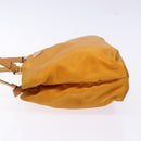 PRADA Shoulder Bag Nylon Orange Gold Auth 141517-4