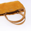 PRADA Shoulder Bag Nylon Orange Gold Auth 141517-7