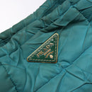 PRADA Shoulder Bag Nylon Blue Gold Auth 141518-18