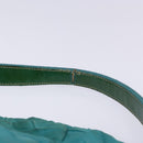 PRADA Shoulder Bag Nylon Blue Gold Auth 141518-8