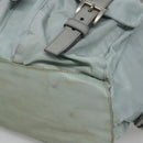 PRADA Backpack Nylon Light Blue Silver Auth 141519-16