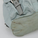 PRADA Backpack Nylon Light Blue Silver Auth 141519-17