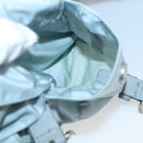 PRADA Backpack Nylon Light Blue Silver Auth 141519-26