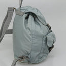 PRADA Backpack Nylon Light Blue Silver Auth 141519-3