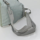 PRADA Backpack Nylon Light Blue Silver Auth 141519-8