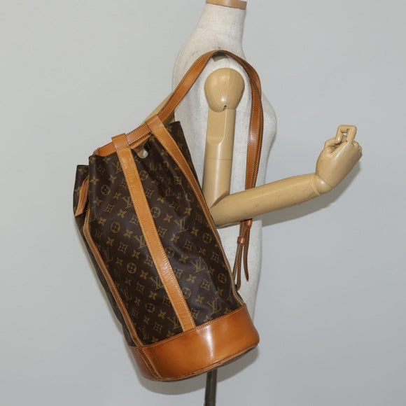 LOUIS VUITTON Monogram Randonnee GM Shoulder Bag M42244 LV Auth 141520