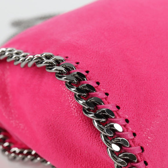 Stella McCartney Chain Mini Falabella Tasche Leder 2-Wege Pink 371223 Auth 141523