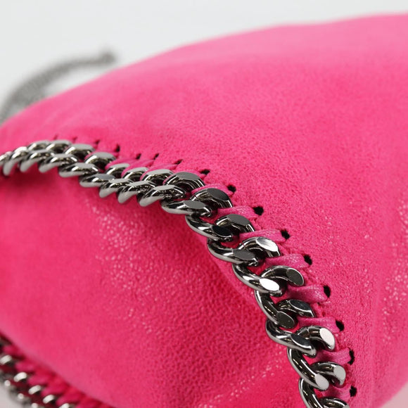 Stella McCartney Chain Mini Falabella Tasche Leder 2-Wege Pink 371223 Auth 141523