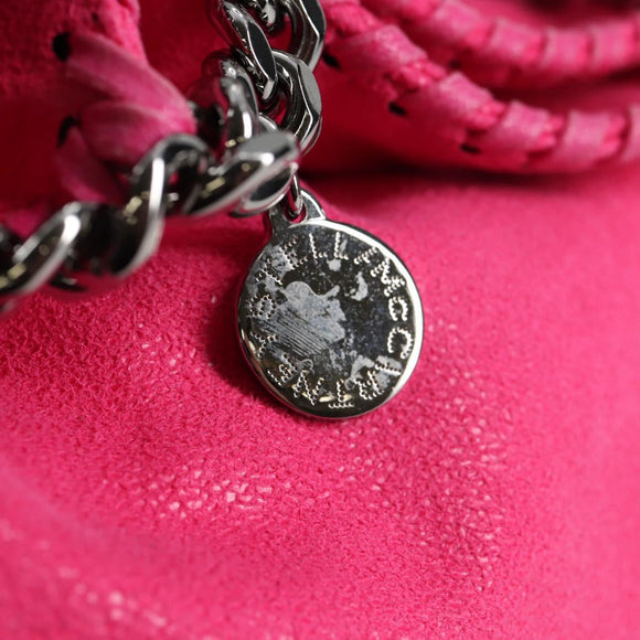 Stella McCartney Chain Mini Falabella Tasche Leder 2-Wege Pink 371223 Auth 141523