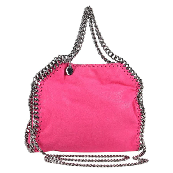 Stella McCartney Chain Mini Falabella Tasche Leder 2-Wege Pink 371223 Auth 141523