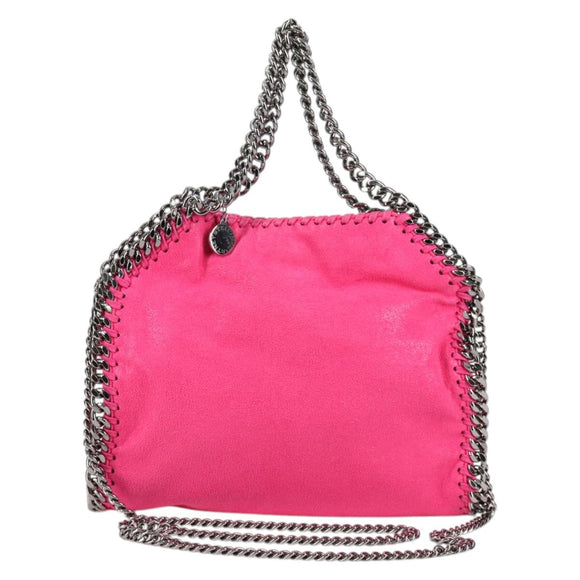 Stella McCartney Chain Mini Falabella Tasche Leder 2-Wege Pink 371223 Auth 141523