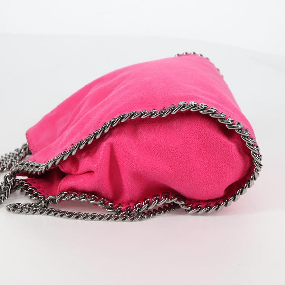 Stella McCartney Chain Mini Falabella Tasche Leder 2-Wege Pink 371223 Auth 141523