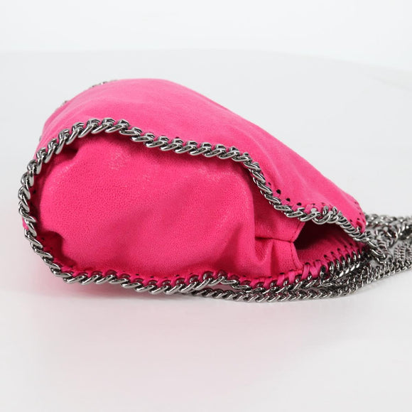 Stella McCartney Chain Mini Falabella Tasche Leder 2-Wege Pink 371223 Auth 141523