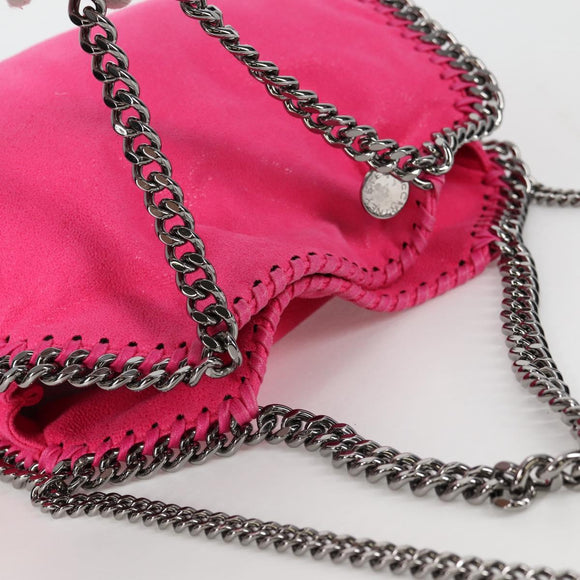 Stella McCartney Chain Mini Falabella Tasche Leder 2-Wege Pink 371223 Auth 141523