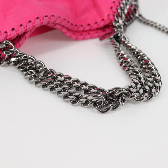 Stella MacCartney Chain Mini Falabella Bag Leather 2way Pink 371223 Auth 141523