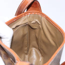 CELINE Macadam Canvas Shoulder Bag PVC Leather Brown Gold Auth 141524-18