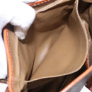 CELINE Macadam Canvas Shoulder Bag PVC Leather Brown Gold Auth 141524-20