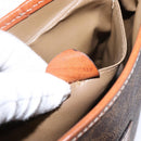 CELINE Macadam Canvas Shoulder Bag PVC Leather Brown Gold Auth 141524-21