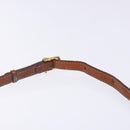 CELINE Macadam Canvas Shoulder Bag PVC Leather Brown Gold Auth 141524-8