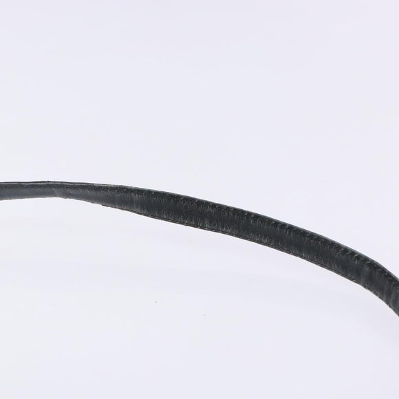 Christian Dior Trotter Canvas Shoulder Bag Navy Gold Auth 141525