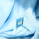 CHANEL New Travel Line Tote Bag Nylon Light Blue Silver CC Auth 141526-20