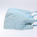 CHANEL New Travel Line Tote Bag Nylon Light Blue Silver CC Auth 141526-4