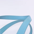 CHANEL New Travel Line Tote Bag Nylon Light Blue Silver CC Auth 141526-8