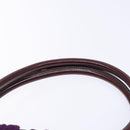 Salvatore Ferragamo Vala Shoulder Bag Nylon Purple Gold Auth 141527-8