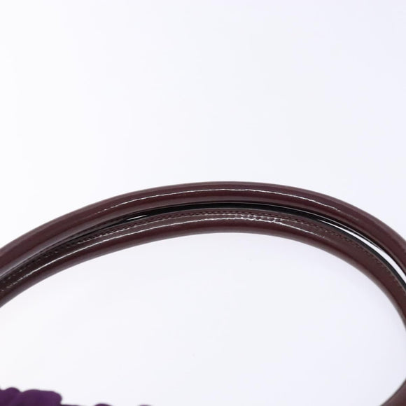 Salvatore Ferragamo Vala Shoulder Bag Nylon Purple Gold Auth 141527