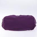 Salvatore Ferragamo Vala Shoulder Bag Nylon Purple Gold Auth 141527-5