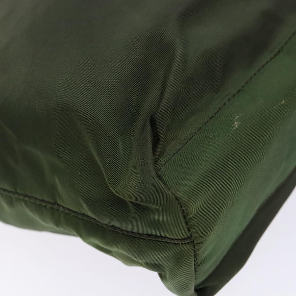 PRADA Shoulder Bag Nylon Green Auth 141528